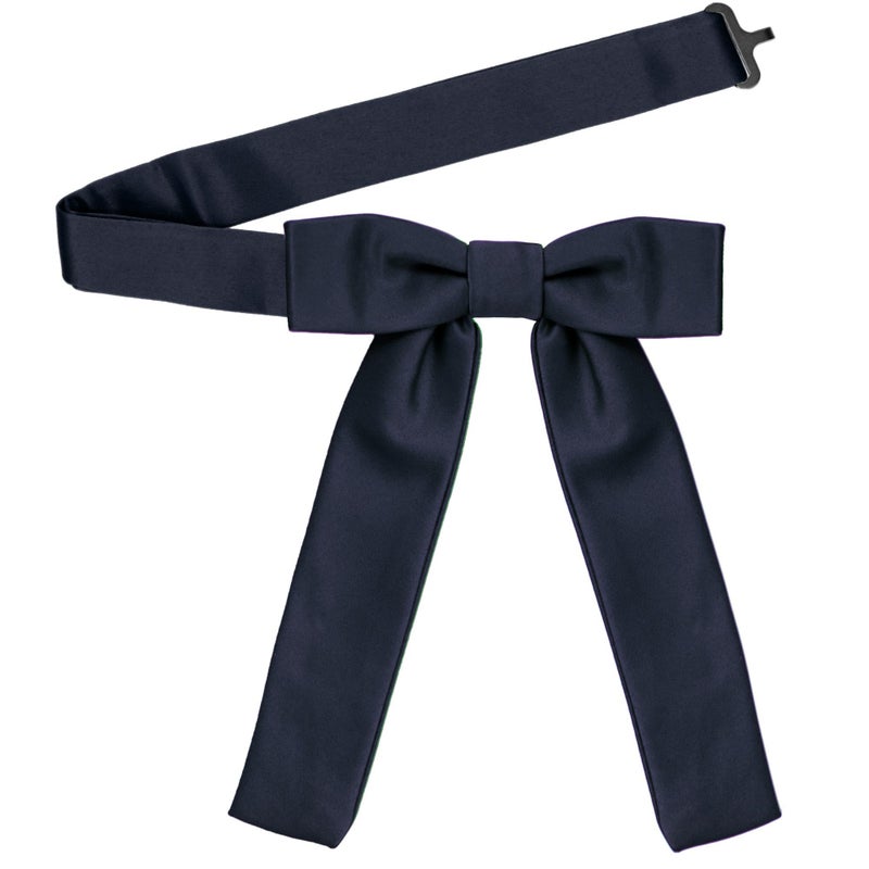 tiemart Kentucky Colonel Tie (Dark Navy Blue) - Image 3